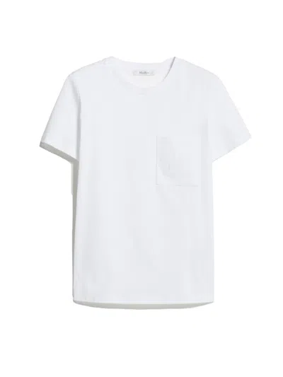 MAX MARA WOMEN WHITE CREW NECK T-SHIRT, XS LUXURY T-SHIRTS FOR WOMEN DARVEYS