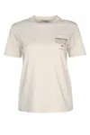 Max Mara White Crewneck Short-sleeved T-shirt