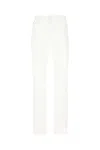 Max Mara White Denim Jeans In Bianco
