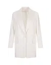 Max Mara White Nerone Jacket In White