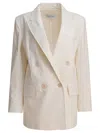 Max Mara White Elastane Jacket In Neutral