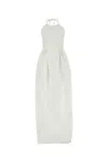 Max Mara Europa Canvas Maxi Dress In White