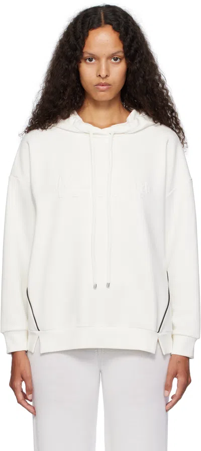 Max Mara White Flipper Hoodie In 001 White
