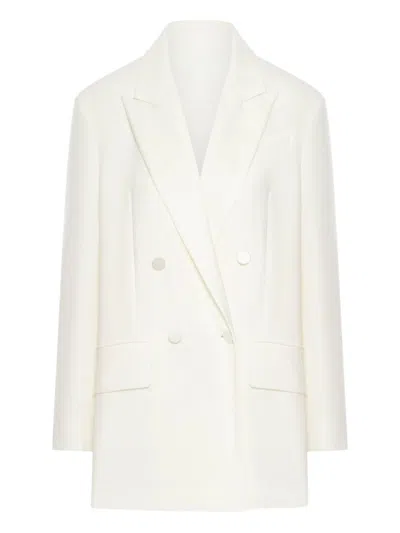 Max Mara White Gabardine Blazer