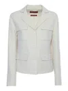 Max Mara White Grecia Jacket In White