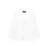Max Mara Long-sleeved Suit Jacket In White