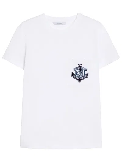 MAX MARA WHITE LOGO T-SHIRT