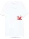 Max Mara Logo-embroidered Crewneck T-shirt In White