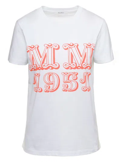 MAX MARA WHITE LOGO T-SHIRT