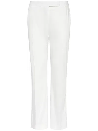 MAX MARA WHITE LONG TROUSER OKRA