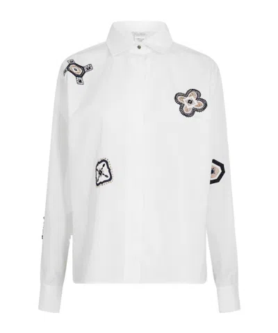Max Mara White Long-sleeved Shirt
