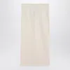 Max Mara White Nylon Midi Skirt Women In White