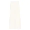 Max Mara Elastic Waistband Lightweight Wide Leg Trousers In Neutral