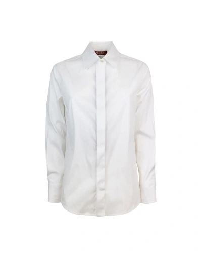 Max Mara White Phryne Shirt In 001bianco Ottico