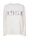 Max Mara Plata 1951 Strass Jersey Sweater In White