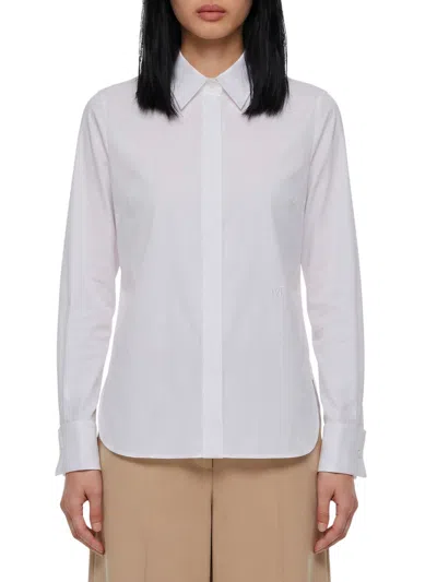 Max Mara White Regular Solid Shirt