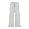 Max Mara White Relaxed Drawstring Pant In White