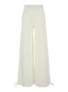 Max Mara White Relaxed Elasticated Pants In White