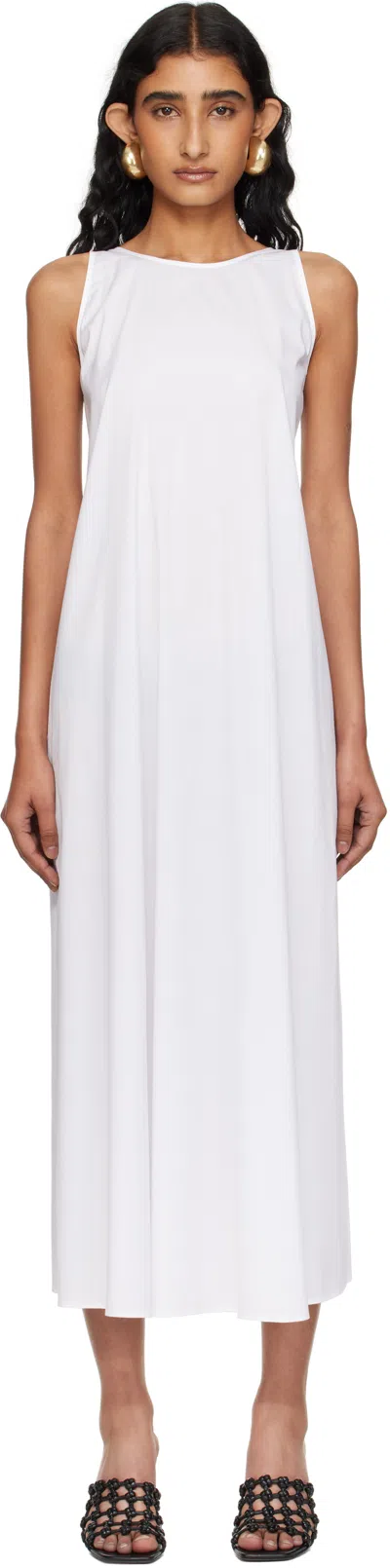 Max Mara White Romea Midi Dress