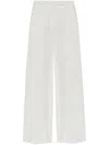 Max Mara Straight-leg Wool Trousers With High Waist In White