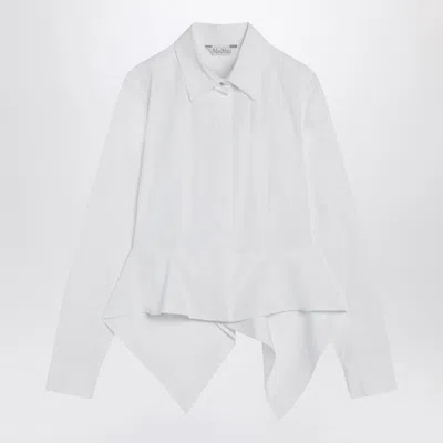 Max Mara White Shirt In Cotton Poplin Women