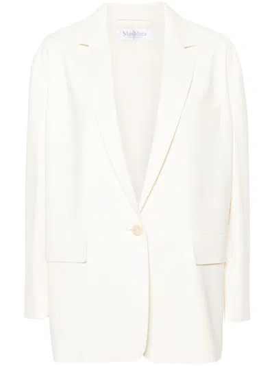 Max Mara Monica Oversized Blazer In White