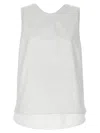 Max Mara White Sleeveless Top In White