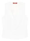 Max Mara Studio Waistcoats In White