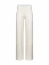 Max Mara White Stretch Knit Marzia Straight Trousers