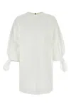 Max Mara White Stretch Nylon Blend Agora T-shirt Mini Dress