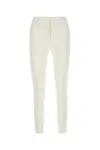 MAX MARA WHITE STRETCH VISCOSE BLEND PEGNO PANT MAX MARA