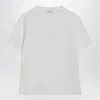 Max Mara White T-shirt In Viscose Crêpe In White
