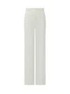 Max Mara White Tailored Flat Front Pants In White