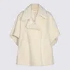 Max Mara White Tebe Capes In Neutral