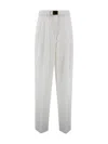 Max Mara White Triacetate Blend Neottia Pant In Bianco