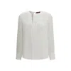 Max Mara White Crew Neck Top