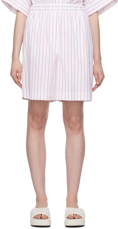 Max Mara White Vezzo Shorts In 004 Optical White