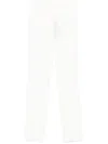 Max Mara Tailored Straight Leg Trousers With Belt Loops In White