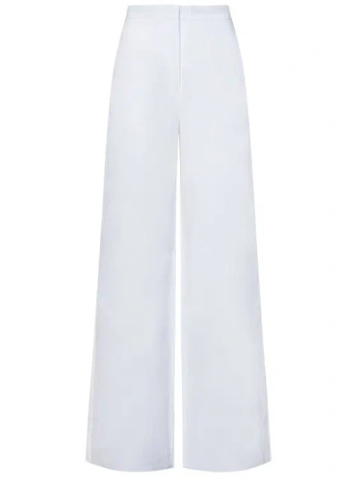Max Mara White Wide-leg Trousers