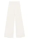 Max Mara White Wide-leg Trousers In Neutral