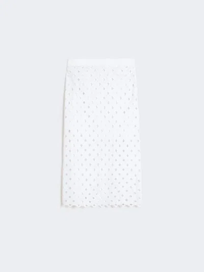 Max Mara White Woman Tube Skirt