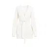 Max Mara Balzac Open Front Cardigan White In Yellow