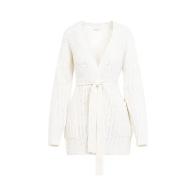 Max Mara White Wool And Cashmere Balzac Sweater