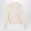 Shop Max Mara White Wool And Cashmere Sweater Women