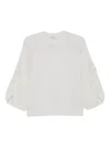 Max Mara White Wool-cashmere Sweater In White