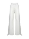 Max Mara White Wool Knit Nigeria Trousers