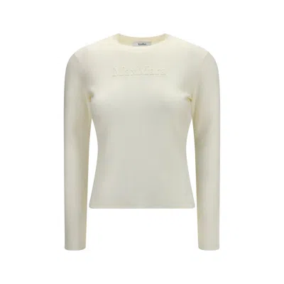 Max Mara White Wool Oves Aries Sweatshirt