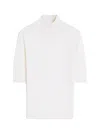 Max Mara Cecina Wool High-neck Top In White