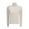 Max Mara Educata Turtleneck Sweater In White