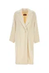 Max Mara White Xavier Eco Fur In Bianco